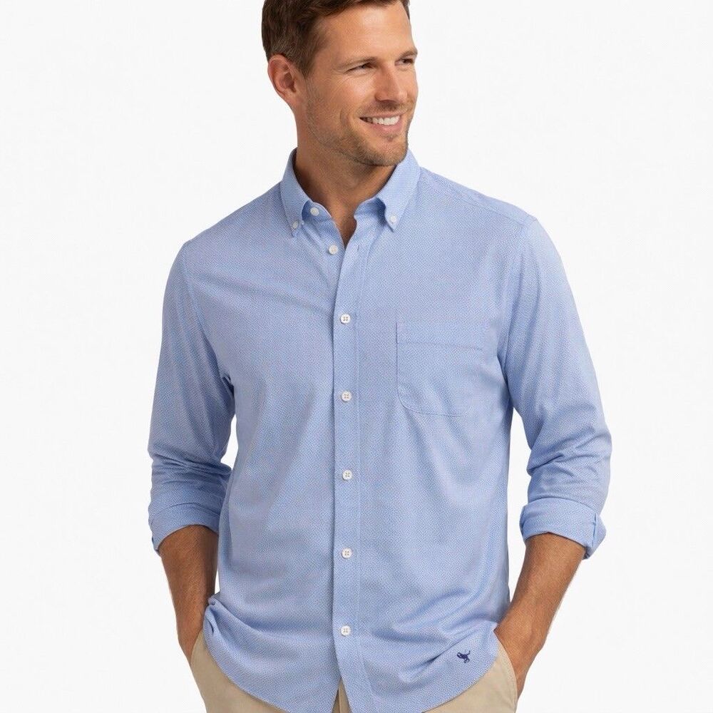 Tommy Bahama The San Lucio Stretch Button-down Shirt Size Large Supima Cotton